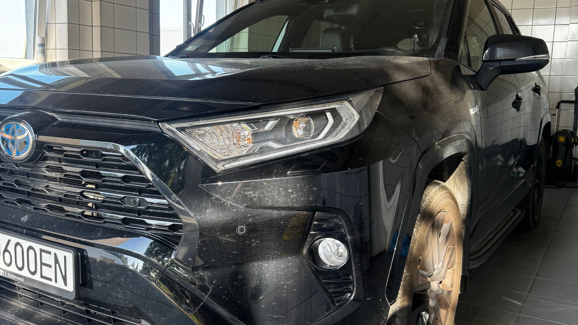 Toyota przed zabezpieczeniem